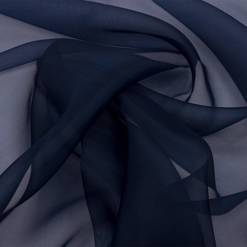 Silk Organza 44" - Navy - Premium Collection Silk Organza 44" - Navy - Premium Collection