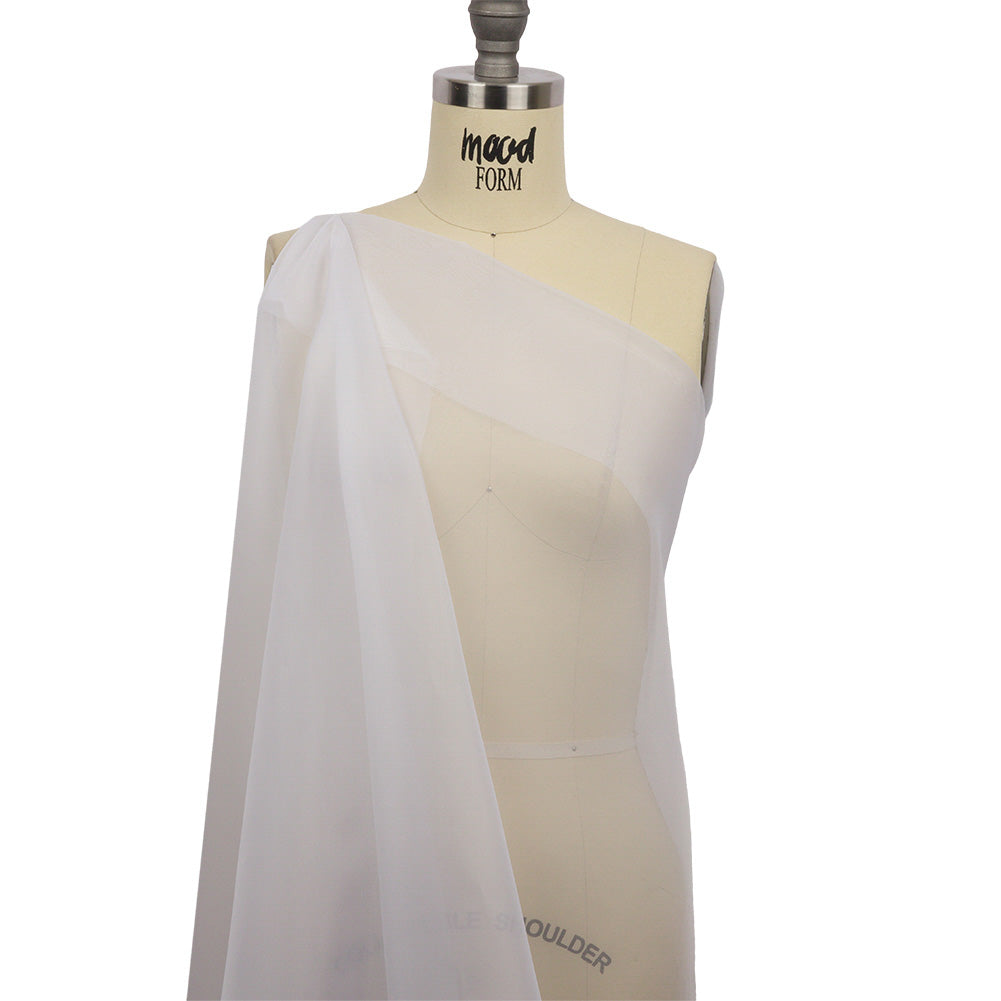 Silk Organza 54" - Bright White - Premium Collection - Drape Silk Organza 54" - Bright White - Premium Collection - Drape