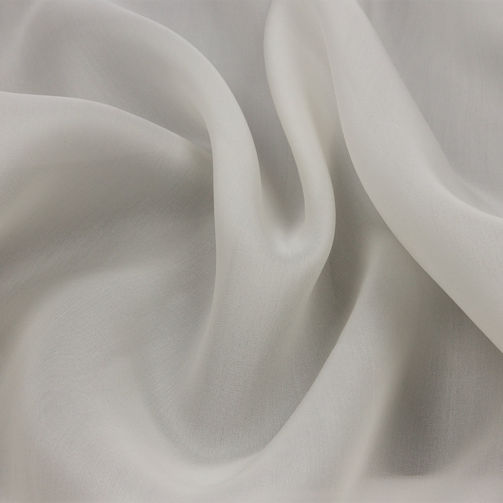 Silk Satin-Face Organza 54" - Whisper White - Premium Collection Silk Satin-Face Organza 54" - Whisper White - Premium Collection