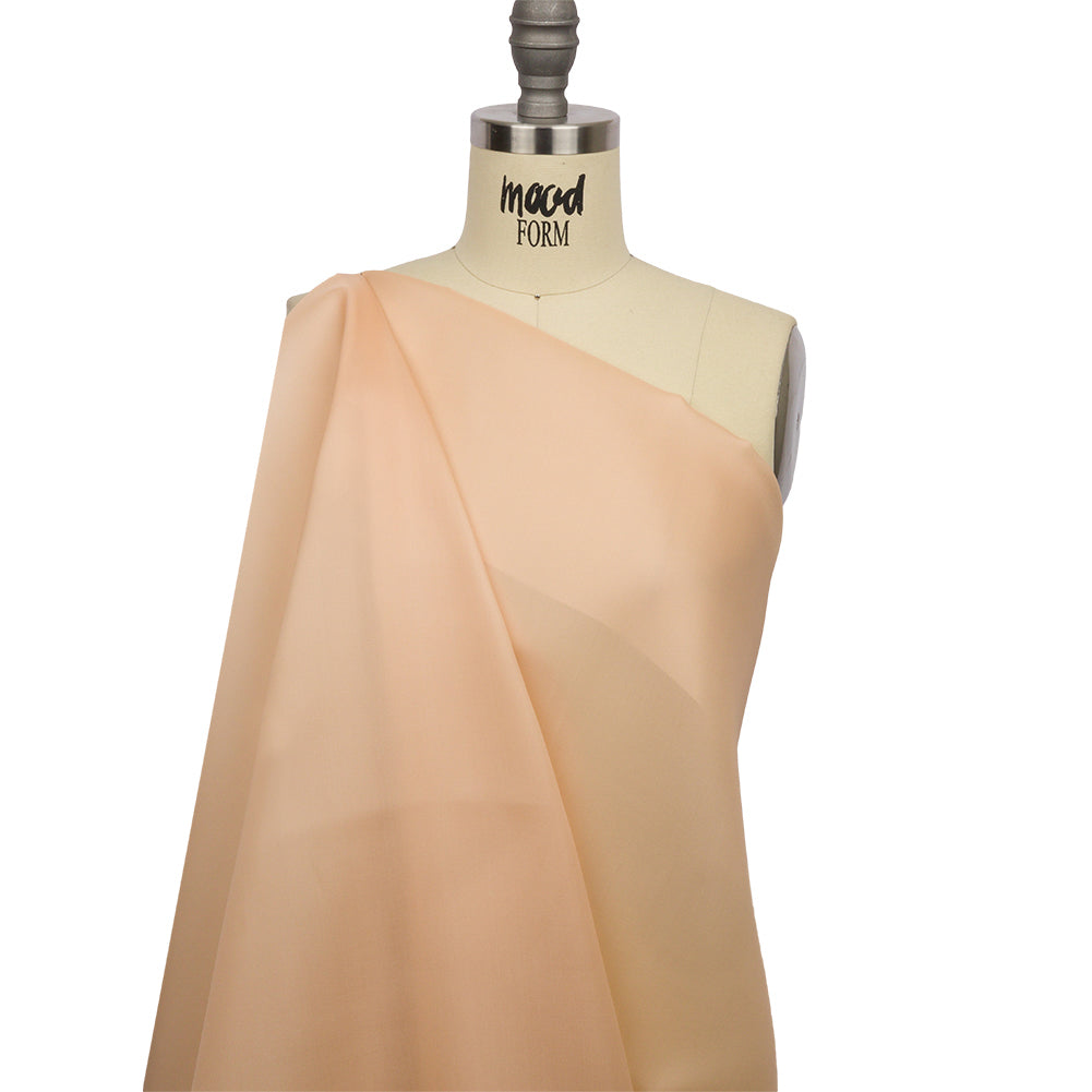 Silk Satin-Face Organza 54" - Ecru - Premium Collection Detail Silk Satin-Face Organza 54" - Ecru - Premium Collection Detail