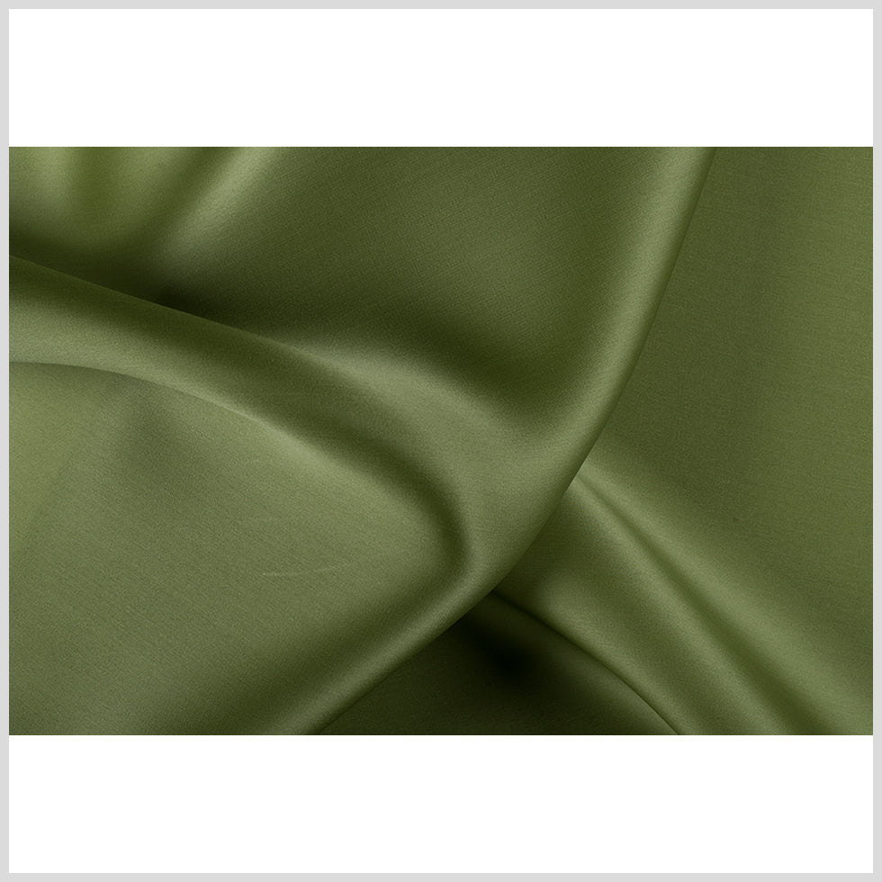 Silk Satin-Face Organza 54" - Pesto Green - Premium Collection - Full Silk Satin-Face Organza 54" - Pesto Green - Premium Collection - Full