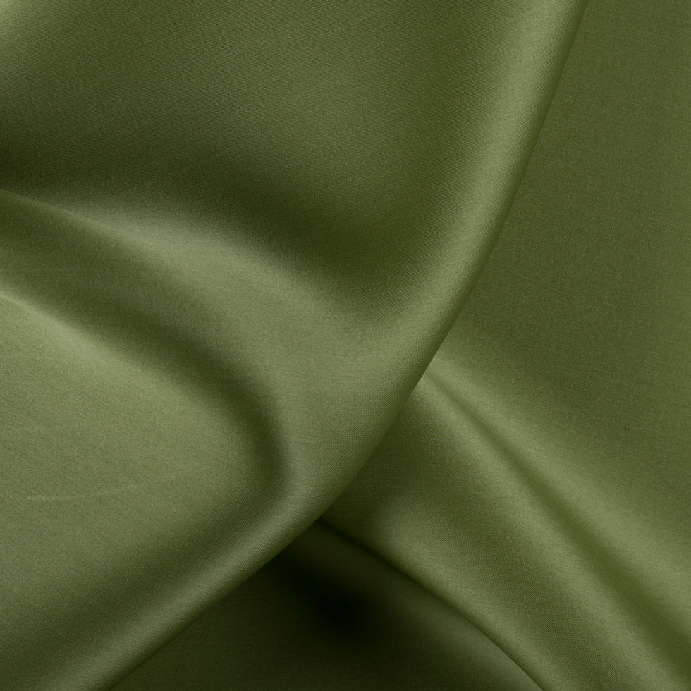 Silk Satin-Face Organza 54" - Pesto Green - Premium Collection Silk Satin-Face Organza 54" - Pesto Green - Premium Collection