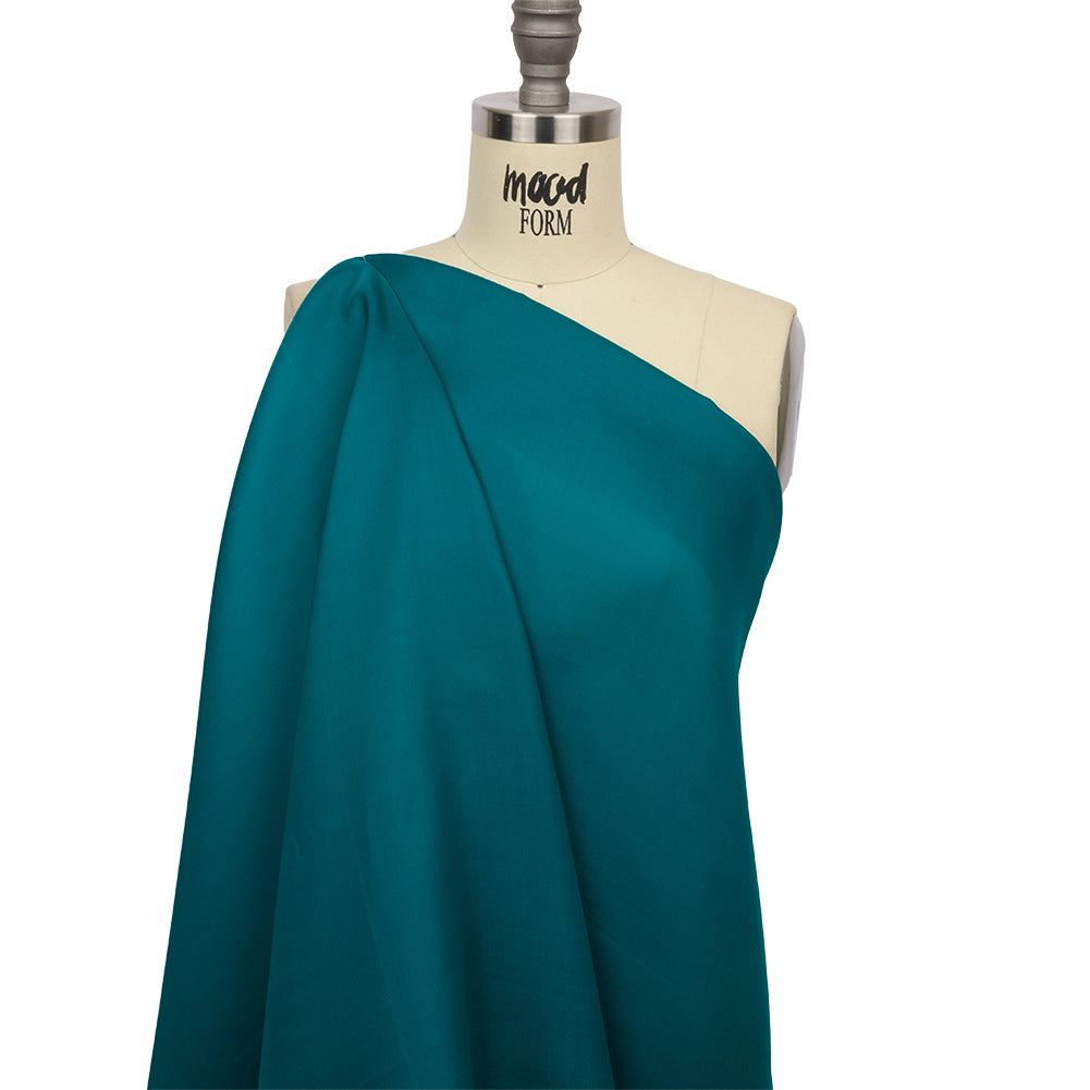Silk Satin-Face Organza 54" - Deep Teal - Premium Collection - Drape Silk Satin-Face Organza 54" - Deep Teal - Premium Collection - Drape