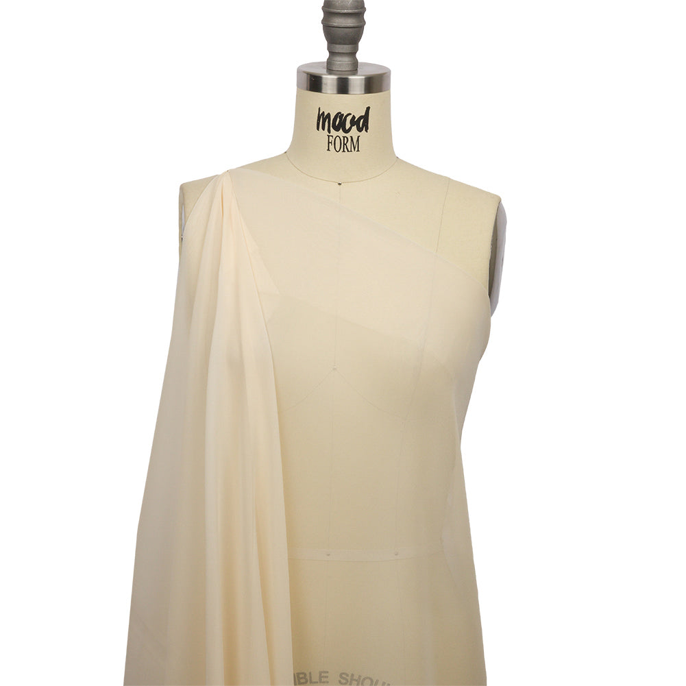Silk Chiffon 44" - Nude - Premium Collection - Drape Silk Chiffon 44" - Nude - Premium Collection - Drape