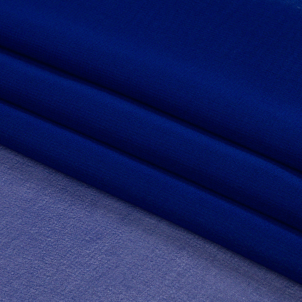 Silk Chiffon 44" - Mazarine Blue - Premium Collection - Folded Silk Chiffon 44" - Mazarine Blue - Premium Collection - Folded