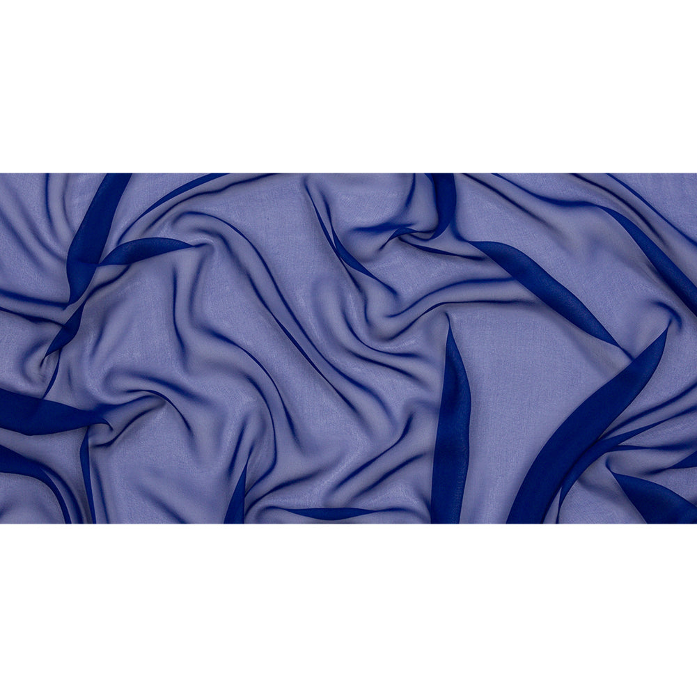 Silk Chiffon 44" - Mazarine Blue - Premium Collection - Full Silk Chiffon 44" - Mazarine Blue - Premium Collection - Full