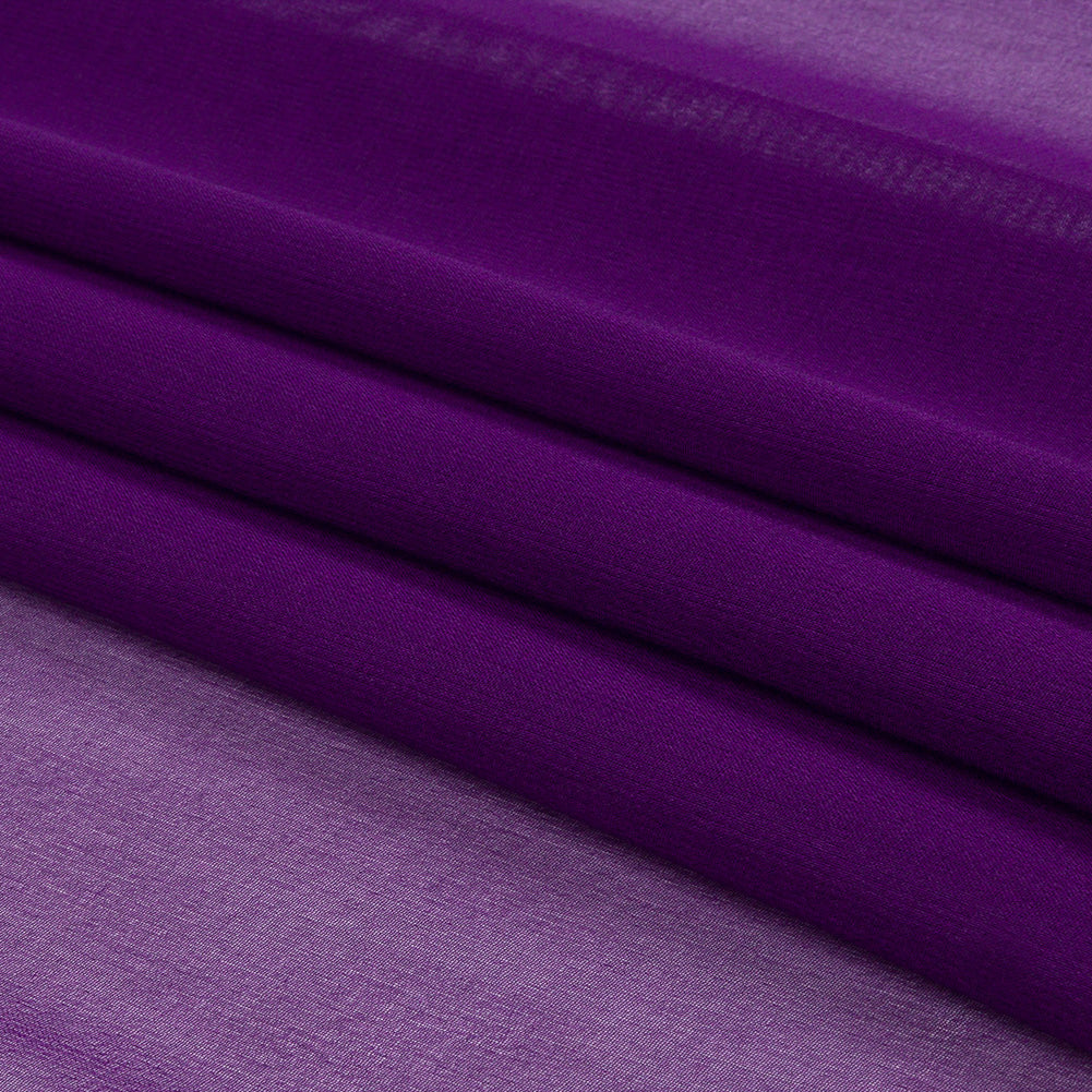 Silk Chiffon 44" - Majesty Purple - Premium Collection - Folded Silk Chiffon 44" - Majesty Purple - Premium Collection - Folded