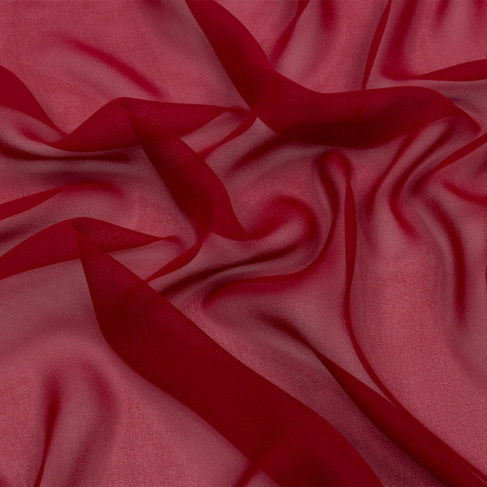 Silk Chiffon 44" - Chili Pepper - Premium Collection Silk Chiffon 44" - Chili Pepper - Premium Collection