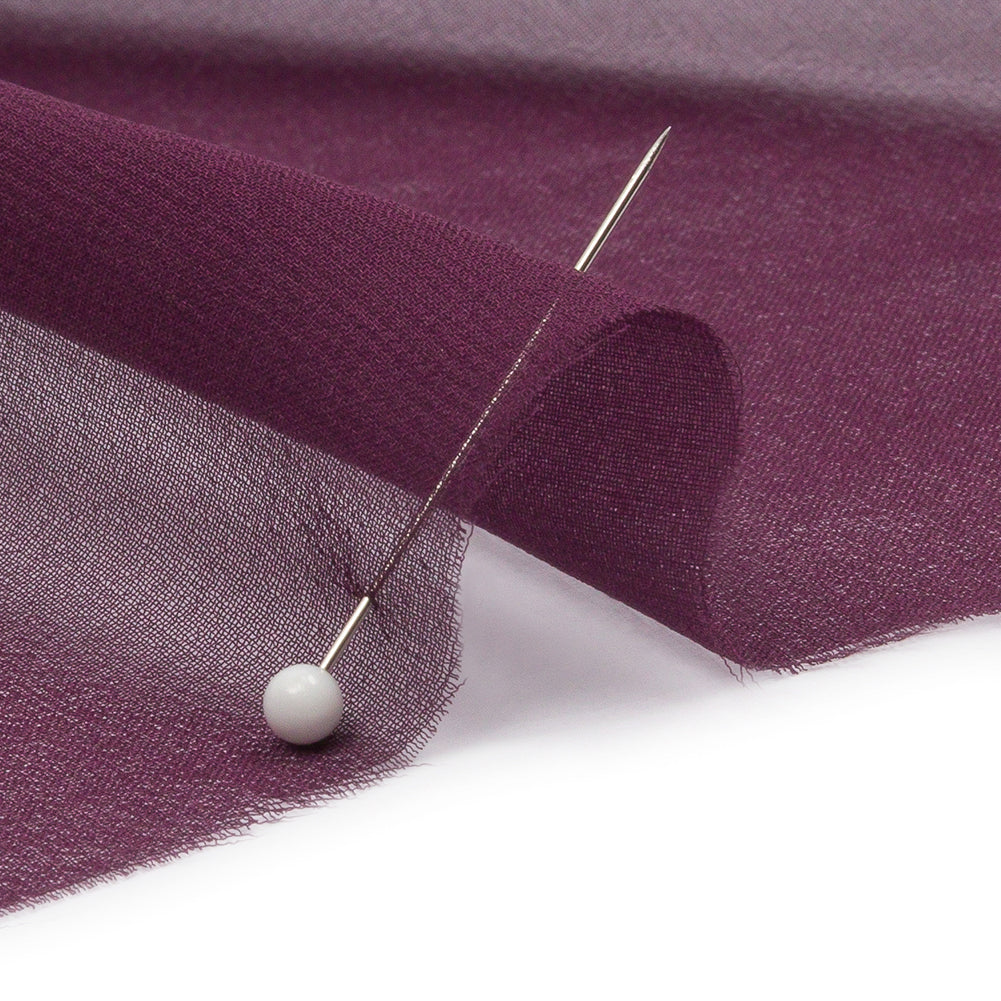 Silk Chiffon 54" - Eggplant - Premium Collection - Detail Silk Chiffon 54" - Eggplant - Premium Collection - Detail