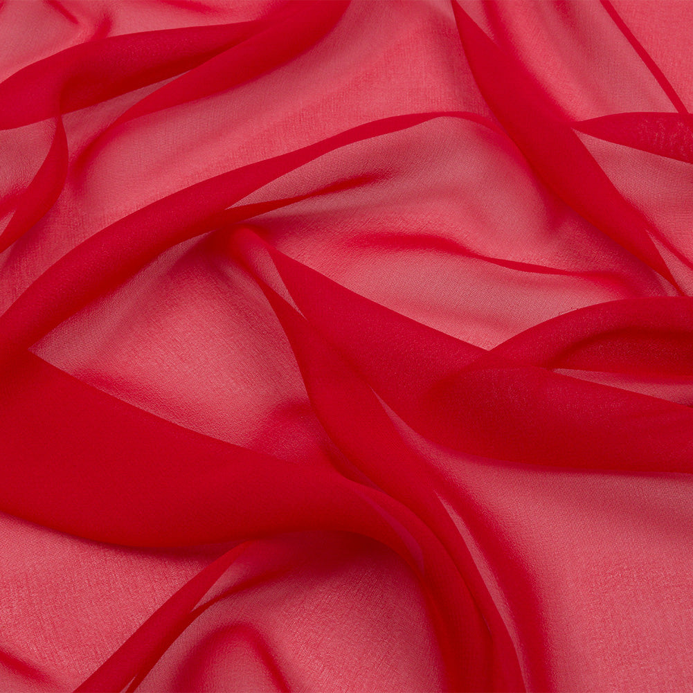 Silk Chiffon 54" - Red - Premium Collection Silk Chiffon 54" - Red - Premium Collection