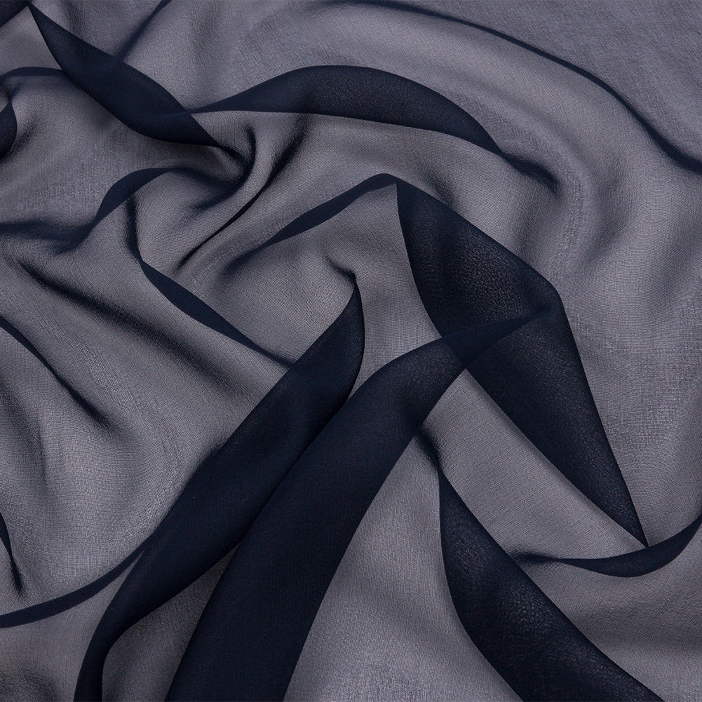 Silk Chiffon 54" - Navy - Premium Collection Silk Chiffon 54" - Navy - Premium Collection