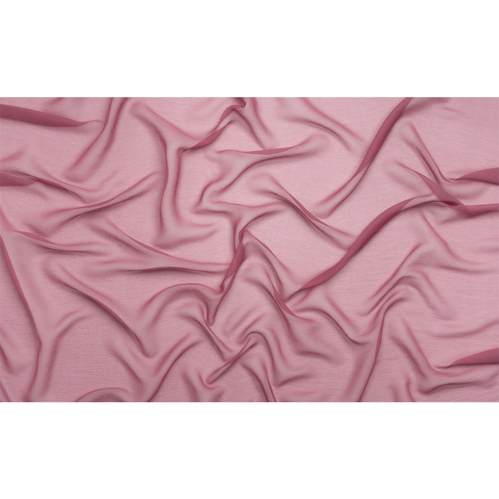 Crinkled Silk Chiffon - Crushed Berry - Premium Collection - Full Crinkled Silk Chiffon - Crushed Berry - Premium Collection - Full
