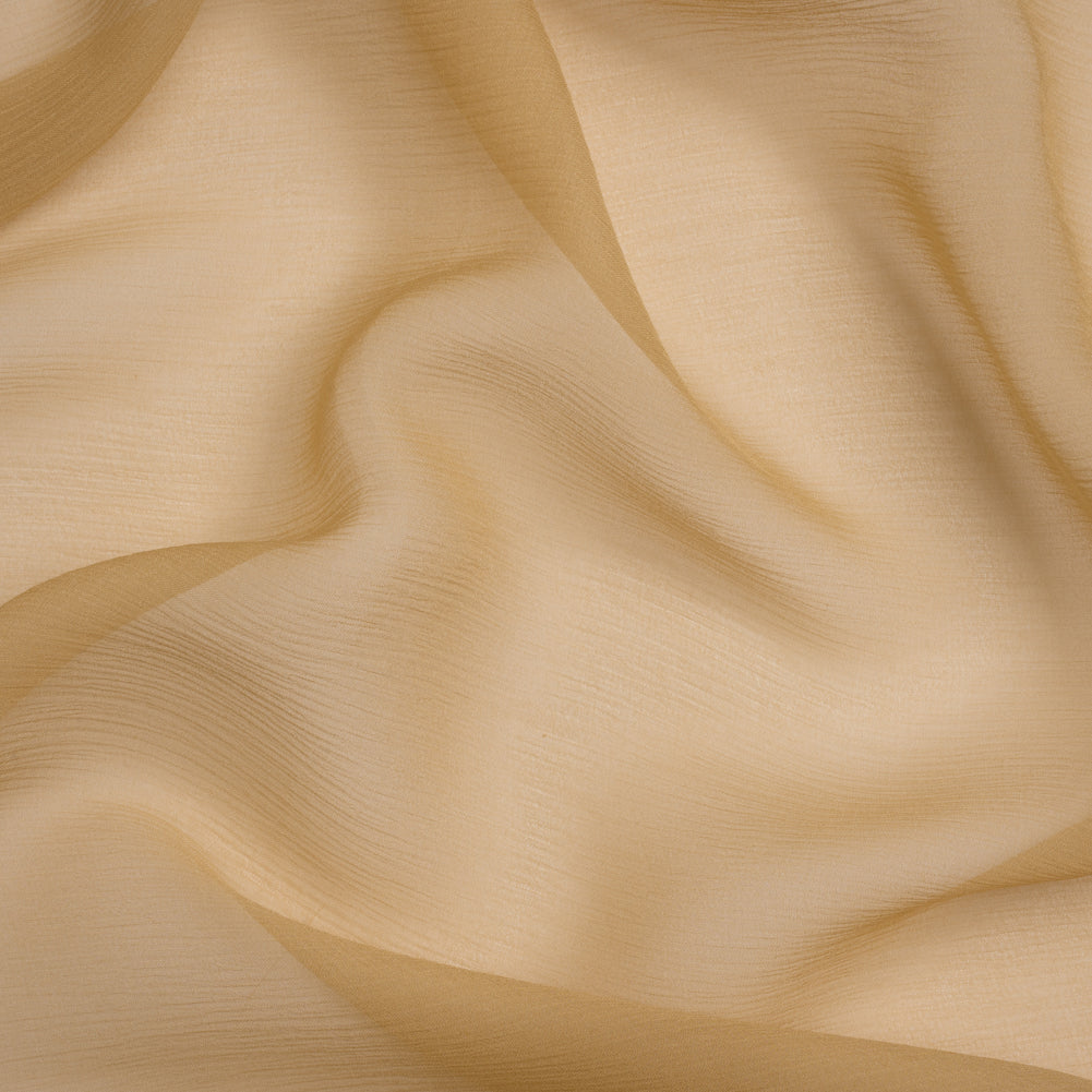 Crinkled Silk Chiffon - Croissant - Premium Collection Crinkled Silk Chiffon - Croissant - Premium Collection