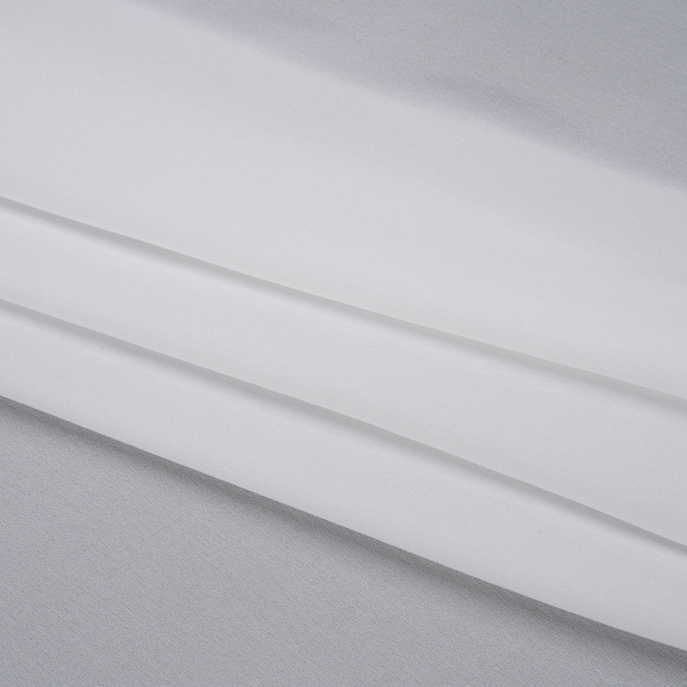 Silk Double Georgette - Bright White - Premium Collection - Folded - Image 2 of 6 Silk Double Georgette - Bright White - Premium Collection - Folded - Image 2 of 6