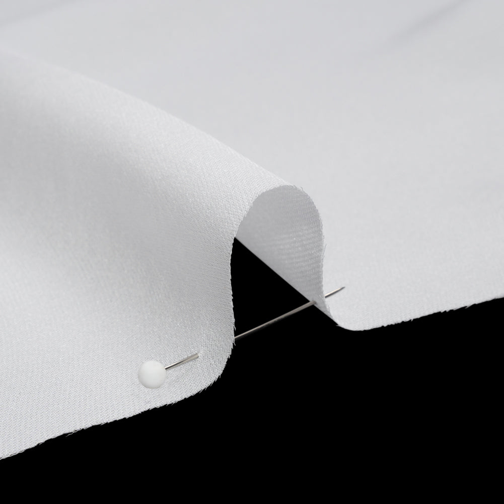 Silk Double Georgette - Bright White - Premium Collection Folded Silk Double Georgette - Bright White - Premium Collection Folded