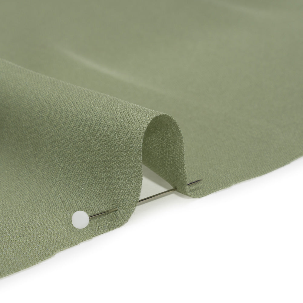 Silk Double Georgette - Oil Green - Premium Collection - Detail Silk Double Georgette - Oil Green - Premium Collection - Detail