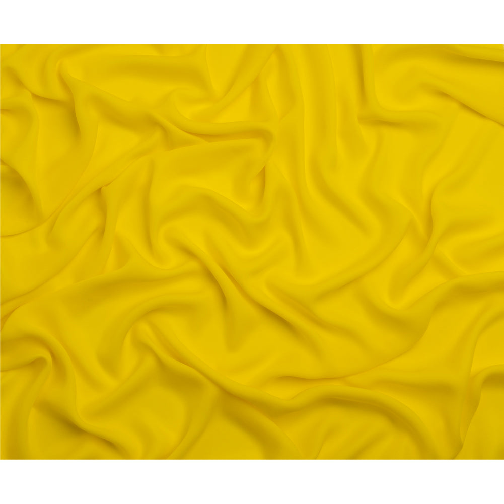 Silk Double Georgette - Buttercup Yellow - Premium Collection - Full Silk Double Georgette - Buttercup Yellow - Premium Collection - Full