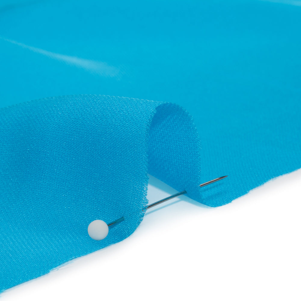 Silk Double Georgette - Horizon Blue - Premium Collection - Detail Silk Double Georgette - Horizon Blue - Premium Collection - Detail