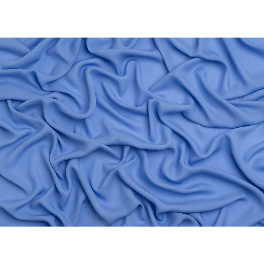 Silk Double Georgette - Regatta Blue - Premium Collection - Full Silk Double Georgette - Regatta Blue - Premium Collection - Full