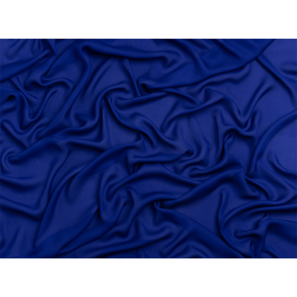 Silk Double Georgette - Mazarine Blue - Premium Collection - Full Silk Double Georgette - Mazarine Blue - Premium Collection - Full