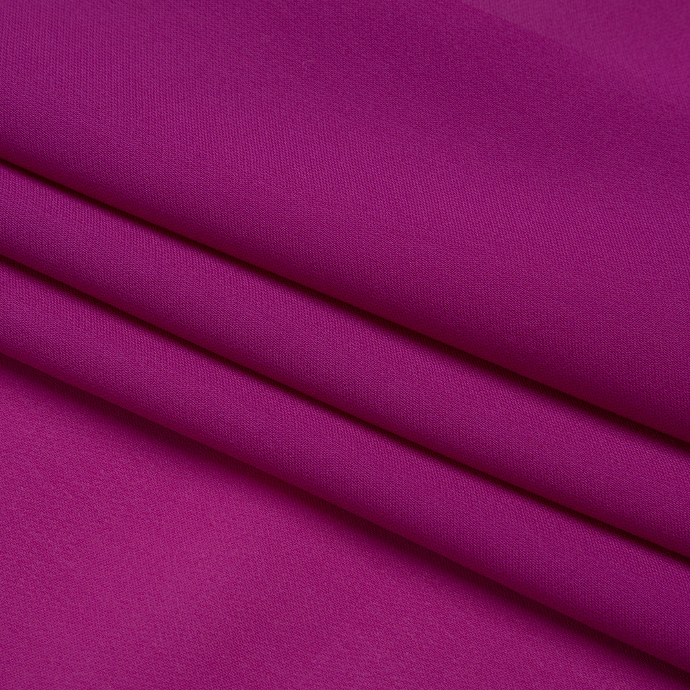 Silk Double Georgette - Sparkling Purple - Premium Collection - Folded Silk Double Georgette - Sparkling Purple - Premium Collection - Folded