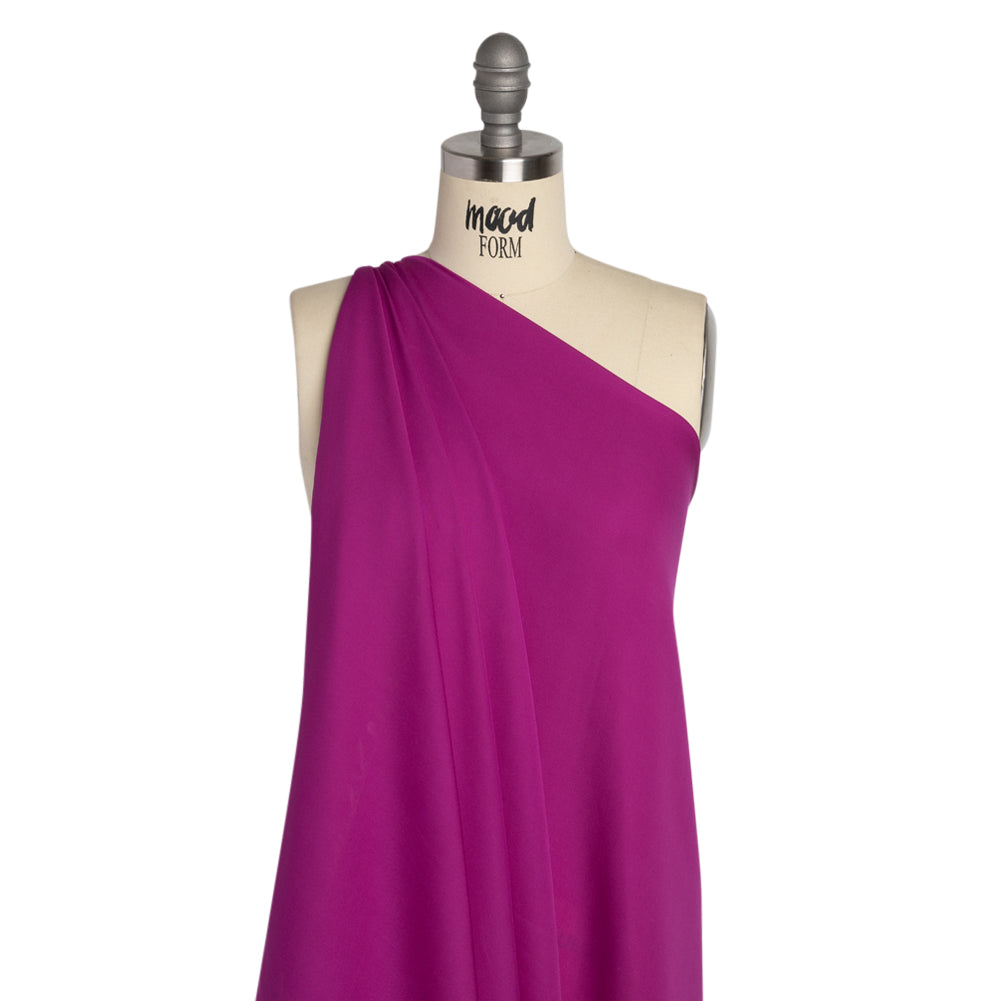 Silk Double Georgette - Sparkling Purple - Premium Collection - Drape Silk Double Georgette - Sparkling Purple - Premium Collection - Drape
