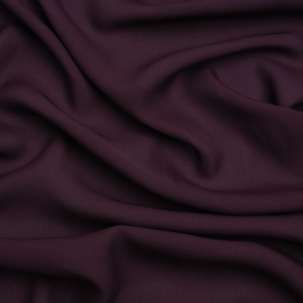 Silk Double Georgette - Eggplant - Premium Collection Silk Double Georgette - Eggplant - Premium Collection