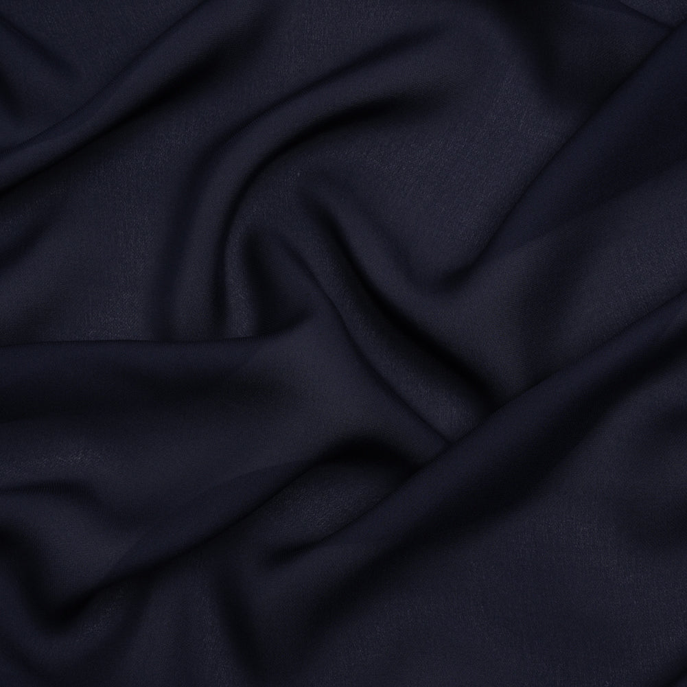 Silk Double Georgette - Navy - Premium Collection Silk Double Georgette - Navy - Premium Collection
