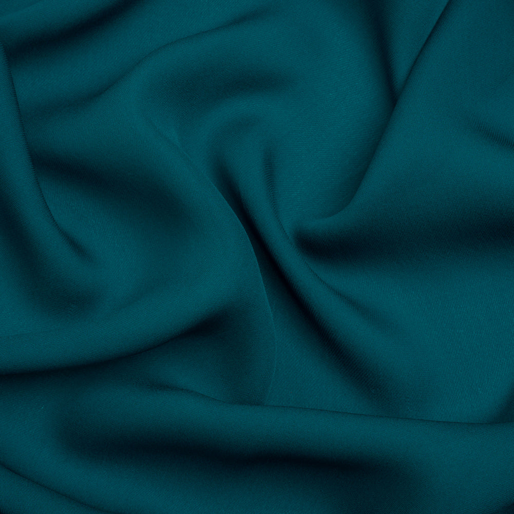 Silk Double Georgette - Deep Teal - Premium Collection Silk Double Georgette - Deep Teal - Premium Collection