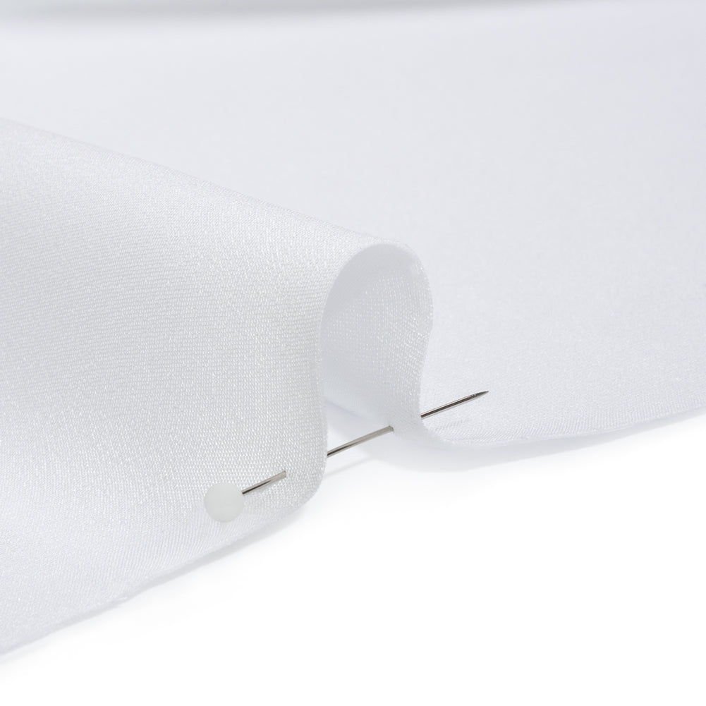 Silk 4-Ply Crepe 44" - Bright White - Premium Collection - Detail Silk 4-Ply Crepe 44" - Bright White - Premium Collection - Detail