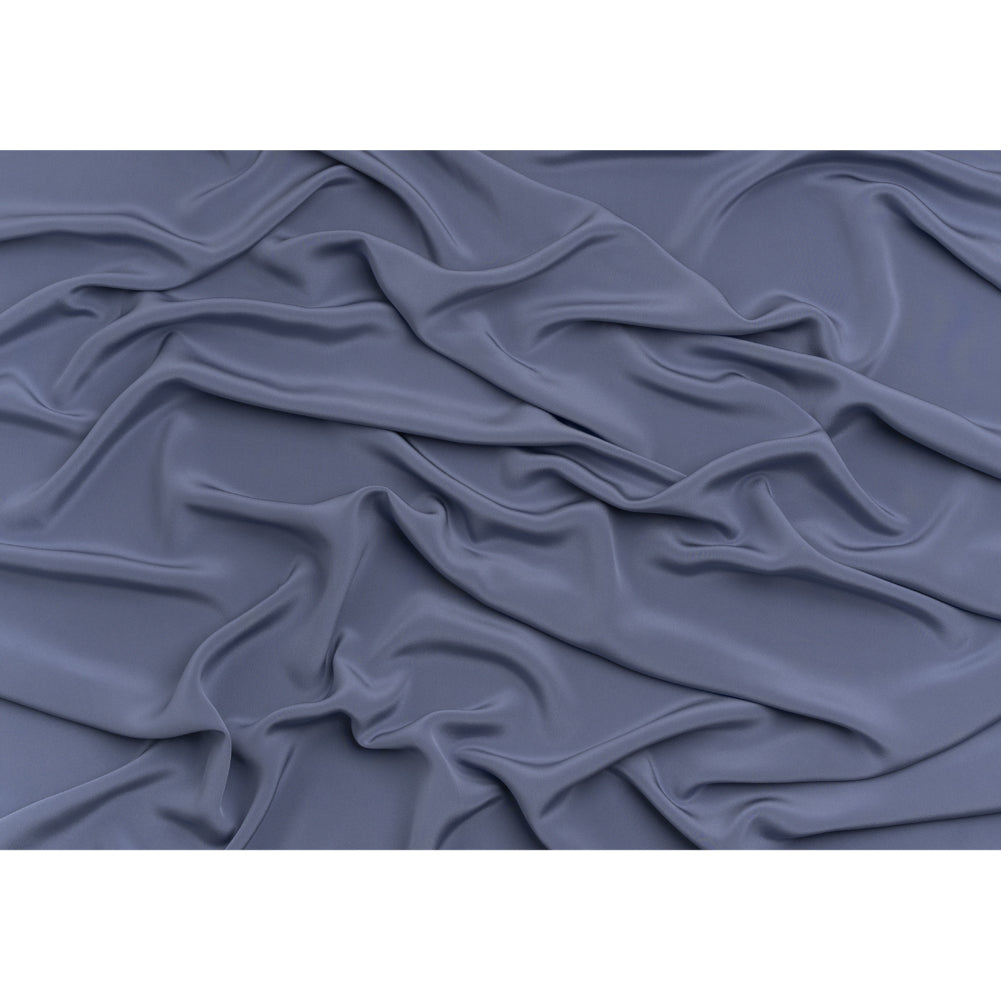 Silk 4-Ply Crepe 44" - Infinity Blue - Premium Collection - Full Silk 4-Ply Crepe 44" - Infinity Blue - Premium Collection - Full