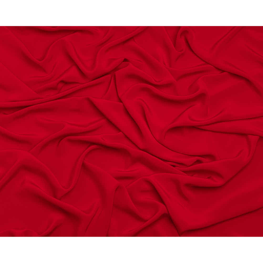 Silk 4-Ply Crepe 44" - Red - Premium Collection - Full Silk 4-Ply Crepe 44" - Red - Premium Collection - Full