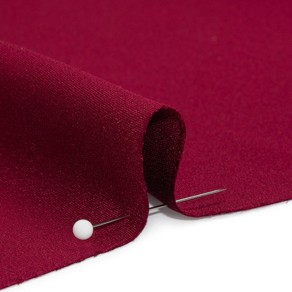 Silk 4-Ply Crepe 44" - Wine - Premium Collection - Detail Silk 4-Ply Crepe 44" - Wine - Premium Collection - Detail