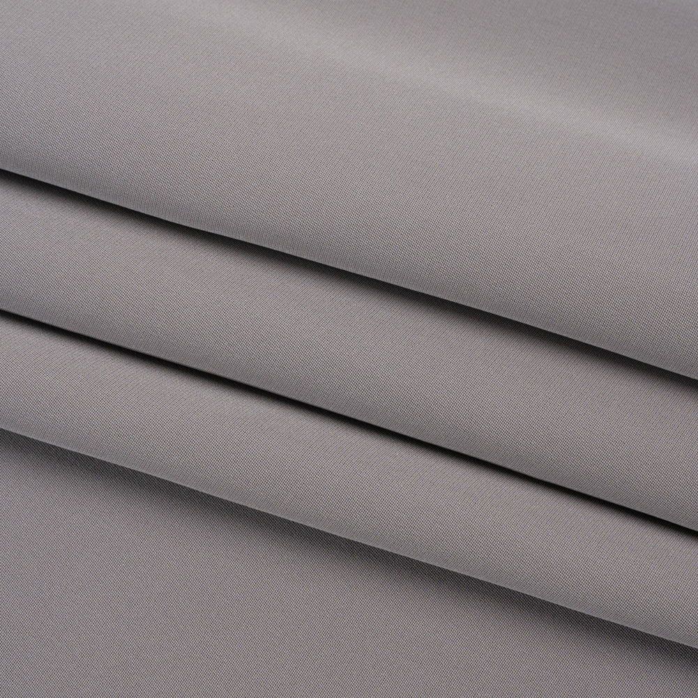 Silk 4-Ply Crepe 44" - Silver - Premium Collection - Folded Silk 4-Ply Crepe 44" - Silver - Premium Collection - Folded