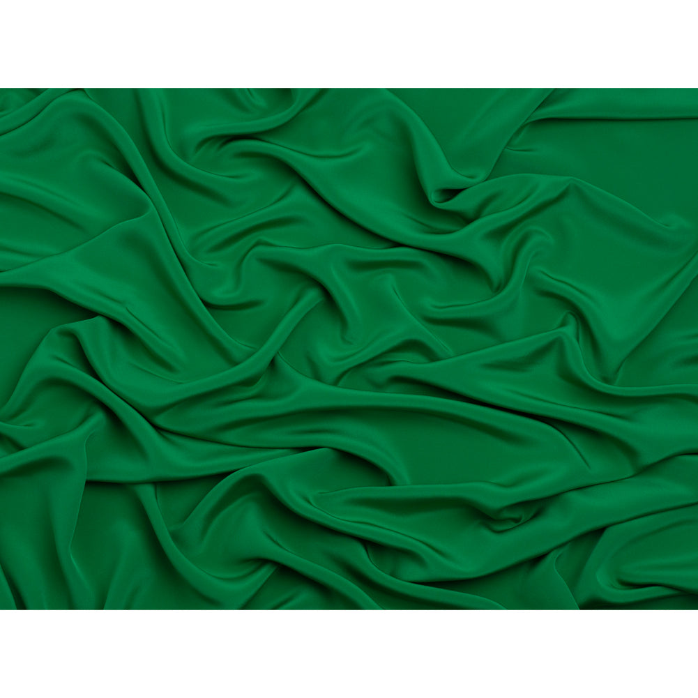 Silk 4-Ply Crepe 44" - Kelly Green - Premium Collection - Full Silk 4-Ply Crepe 44" - Kelly Green - Premium Collection - Full