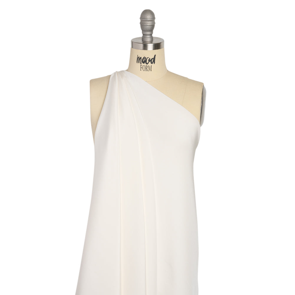 Silk 4-Ply Crepe 54" - Whisper White - Premium Collection - Drape Silk 4-Ply Crepe 54" - Whisper White - Premium Collection - Drape