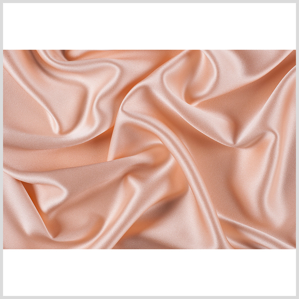 Silk Crepe Back Satin - Pale Blush - Premium Collection - Full Silk Crepe Back Satin - Pale Blush - Premium Collection - Full
