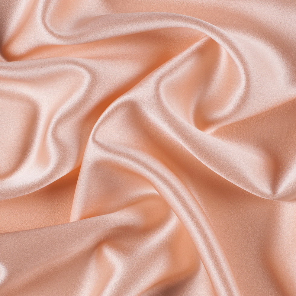 Silk Crepe Back Satin - Pale Blush - Premium Collection Silk Crepe Back Satin - Pale Blush - Premium Collection