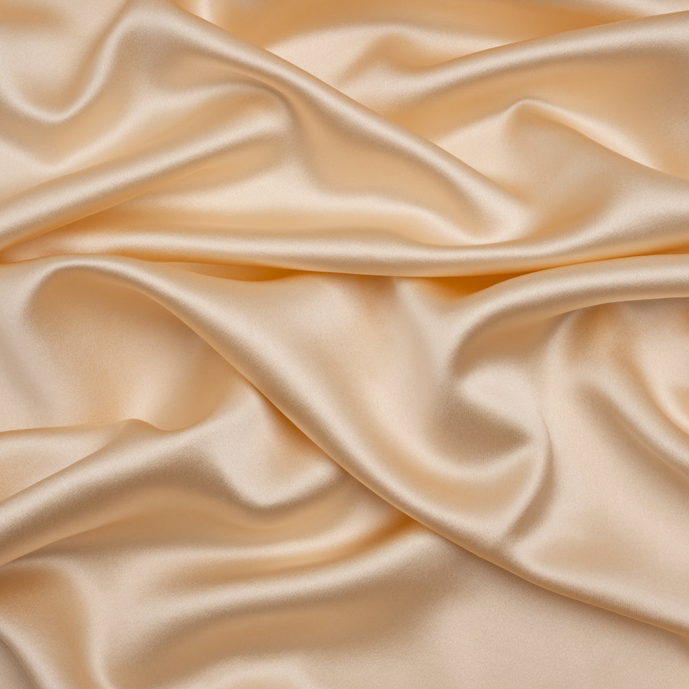 Silk Crepe Back Satin - Cream Pink - Premium Collection Silk Crepe Back Satin - Cream Pink - Premium Collection