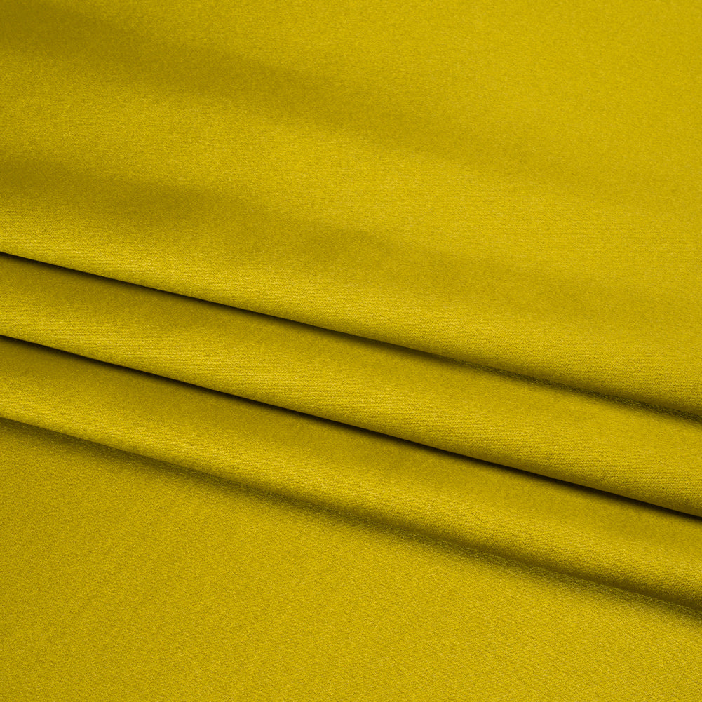 Silk Crepe Back Satin - Warm Olive - Premium Collection - Folded Silk Crepe Back Satin - Warm Olive - Premium Collection - Folded