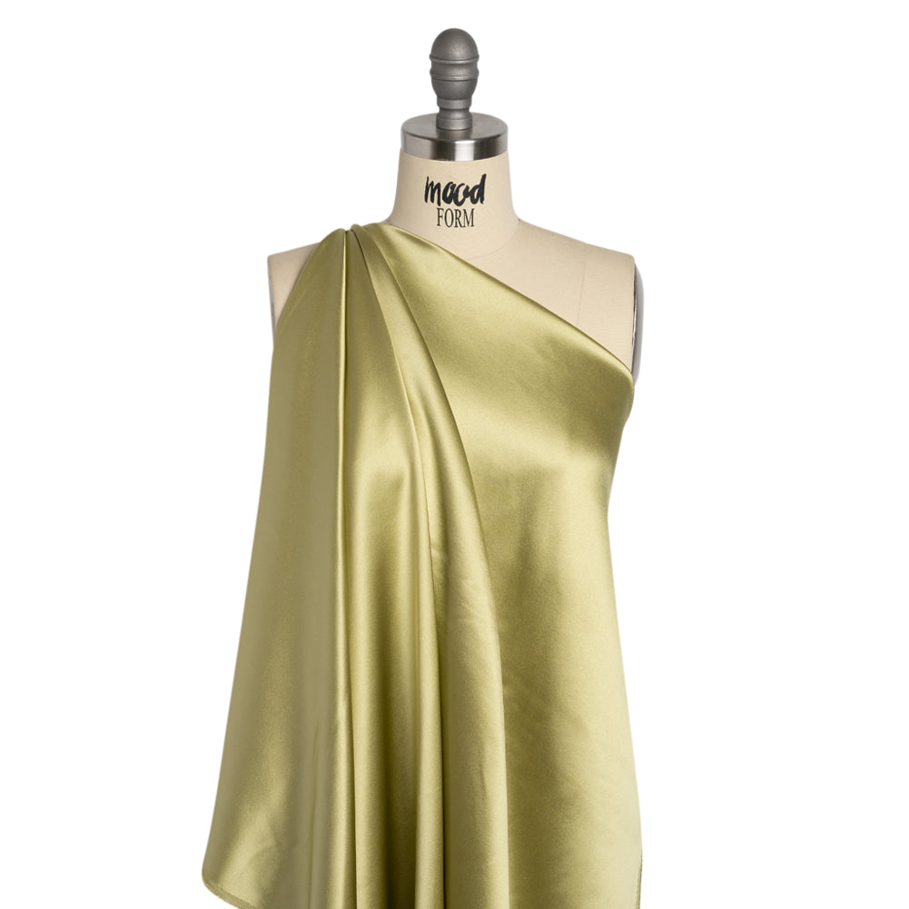 Silk Crepe Back Satin - Nile Green - Premium Collection - Drape Silk Crepe Back Satin - Nile Green - Premium Collection - Drape