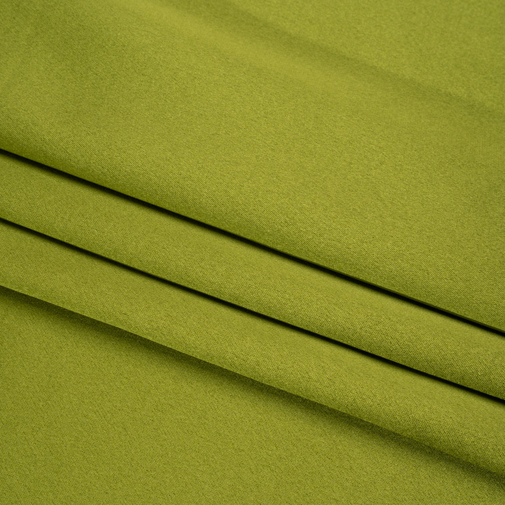 Silk Crepe Back Satin - Peridot Green - Premium Collection - Folded Silk Crepe Back Satin - Peridot Green - Premium Collection - Folded