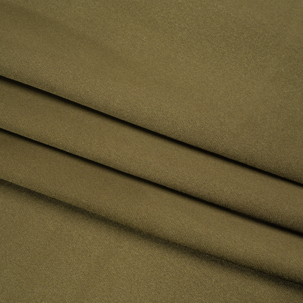 Silk Crepe Back Satin - Olive Green - Premium Collection - Folded Silk Crepe Back Satin - Olive Green - Premium Collection - Folded