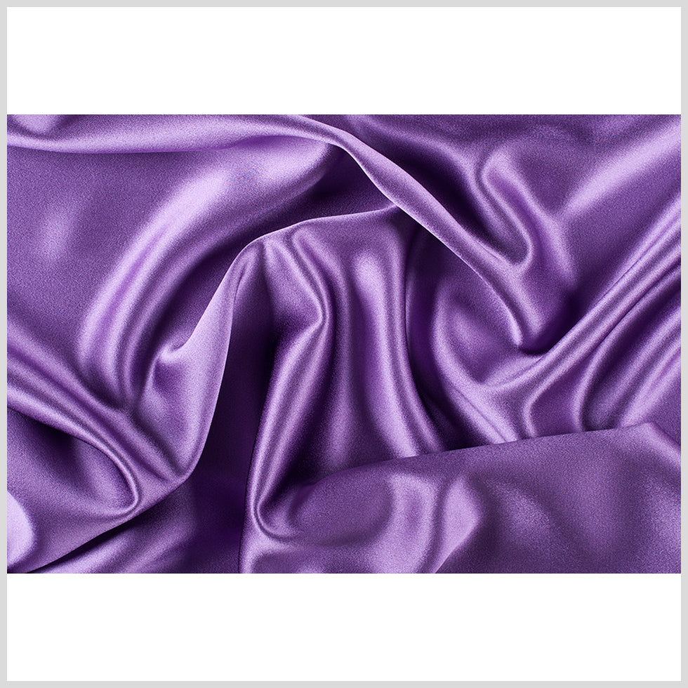 Silk Crepe Back Satin - Bright Purple - Premium Collection - Full Silk Crepe Back Satin - Bright Purple - Premium Collection - Full