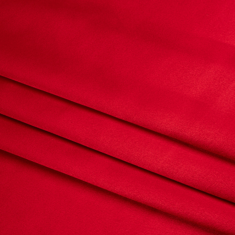 Silk Crepe Back Satin - Red - Premium Collection - Folded Silk Crepe Back Satin - Red - Premium Collection - Folded