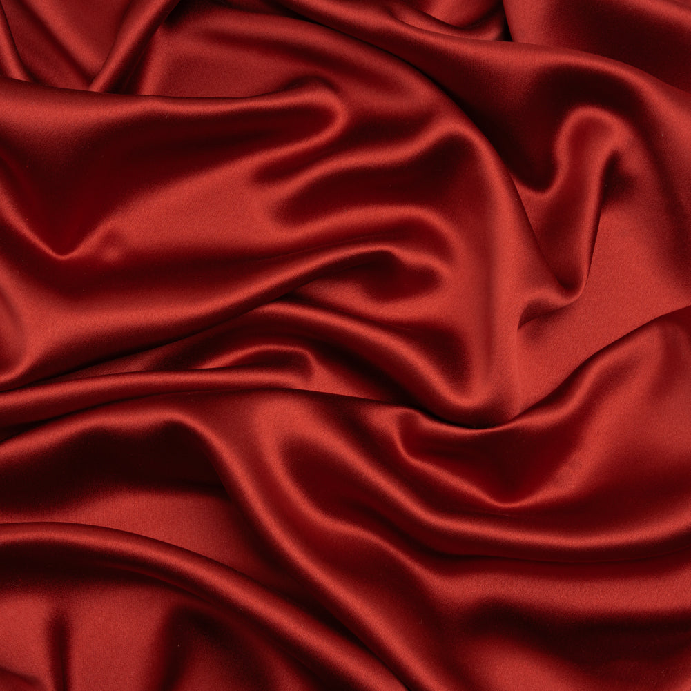 Silk Crepe Back Satin - Rust - Premium Collection Silk Crepe Back Satin - Rust - Premium Collection