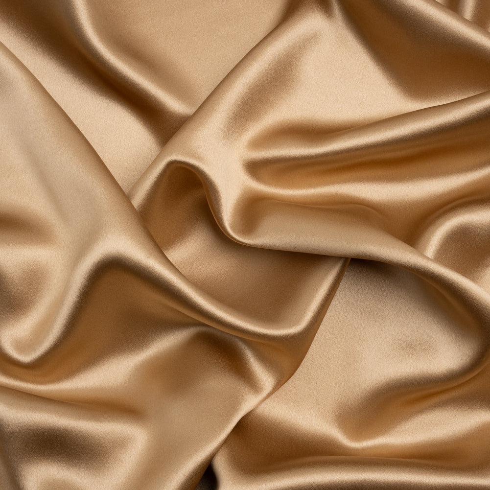Silk Crepe Back Satin - Toasted - Premium Collection Silk Crepe Back Satin - Toasted - Premium Collection