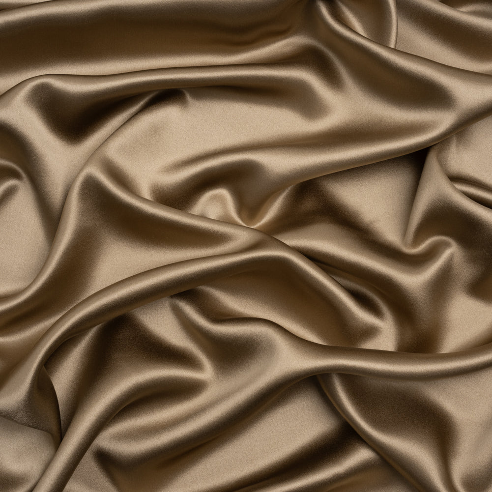 Silk Crepe Back Satin - Cornstalk - Premium Collection Silk Crepe Back Satin - Cornstalk - Premium Collection