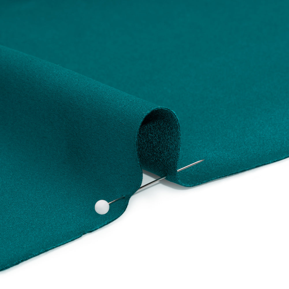 Silk Crepe Back Satin - Deep Teal - Premium Collection - Detail Silk Crepe Back Satin - Deep Teal - Premium Collection - Detail