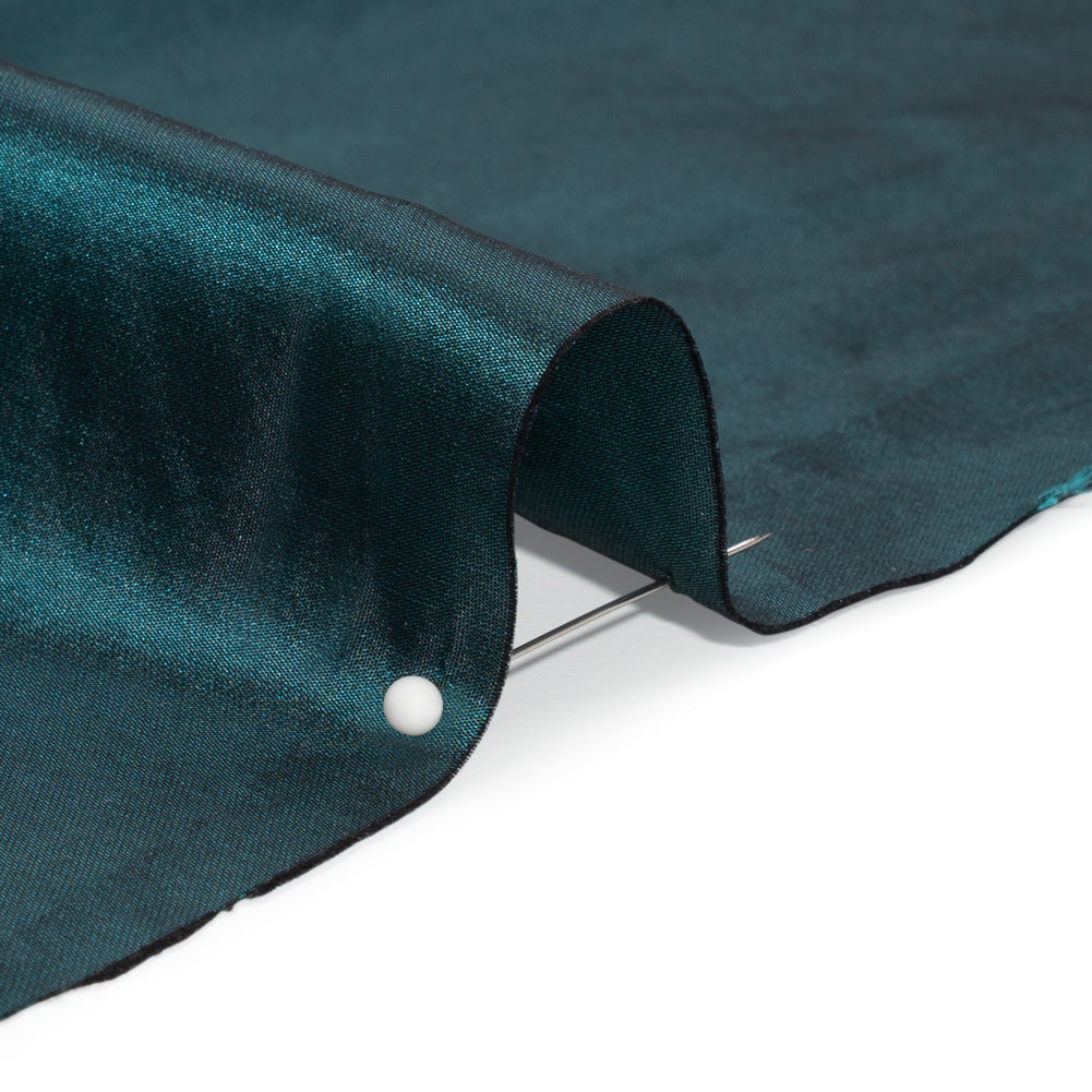 Silk Taffeta - Midnight Jade - Premium Collection - Detail Silk Taffeta - Midnight Jade - Premium Collection - Detail